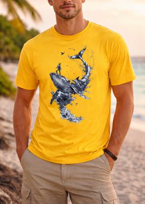 FRUIT OF THE LOOM T-shirt με στάμπα K309